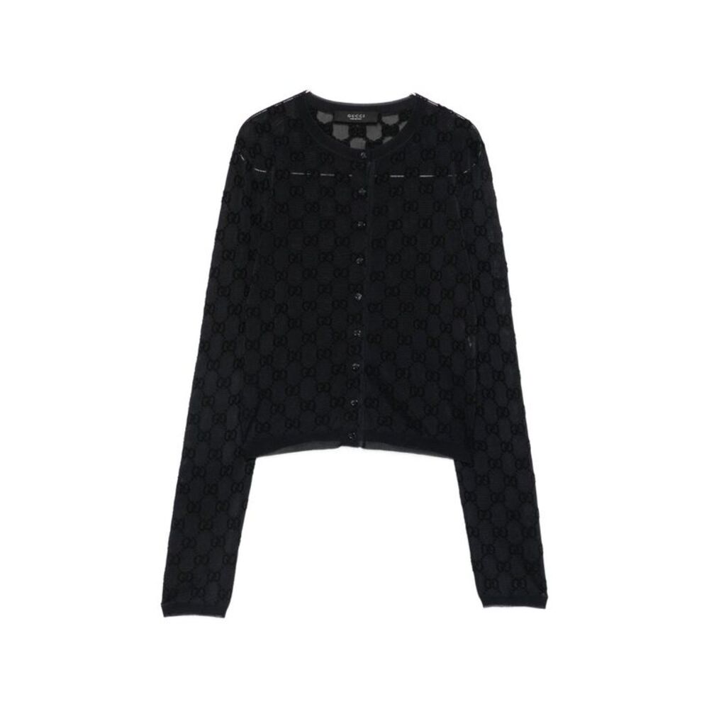 Gucci Women Gg Crewneck Cardigan